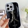 LZ13 Death Prayer Grim Reaper Skull Soft Phone Case for Samsung S24 Ultra S23 Plus A16 A54 A34 A06 Infinix Hot 40 30i Lens Protection Shockproof Cover