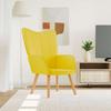 Vidaxl Armchair, Mustard Yellow, Fabric Upholstered