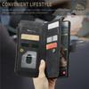 CaseMe Flip Leather Phone Case For Samsung Galaxy S26 Ultra S25 Edge S24 FE S23 S22 S21 S20 Plus S10 Note 20 Ultra Zipper Wallet Card Bag Cover Coque