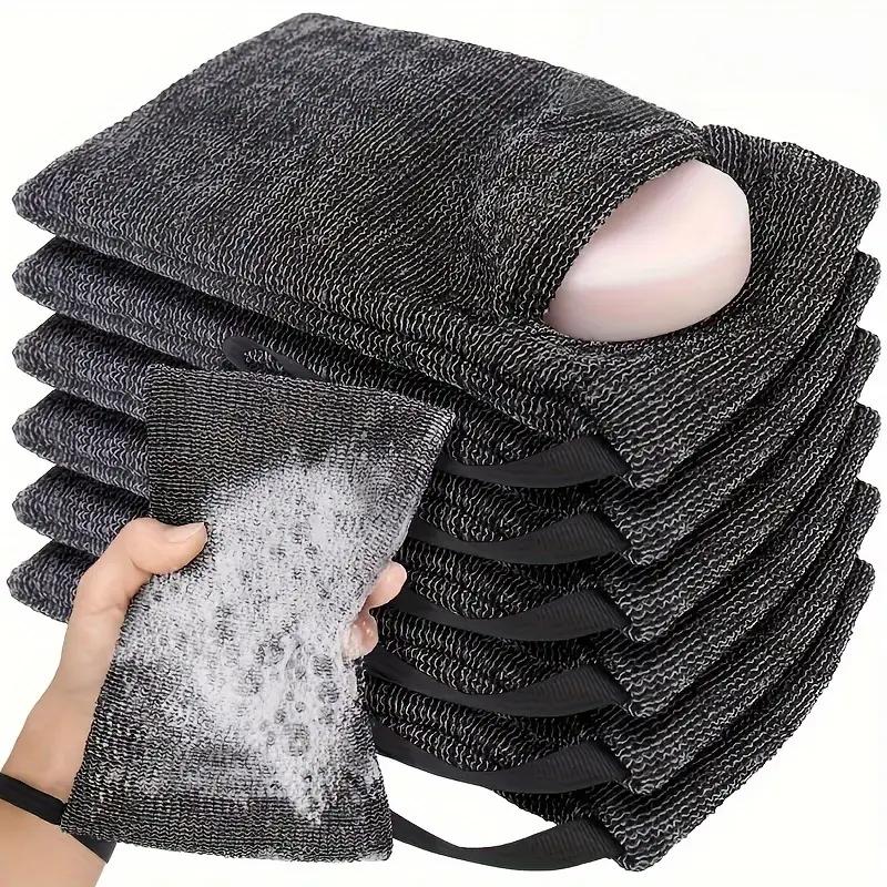 1/3/5PCS Bolsa Protectora de Jabón Exfoliante Red Espumosa Lavado Facial Lavado de Manos Jabón de Baño Red de Burbujas Bolsa de Red para Espuma Limpiadora Bolsa para Jabón de Baño y Lavandería