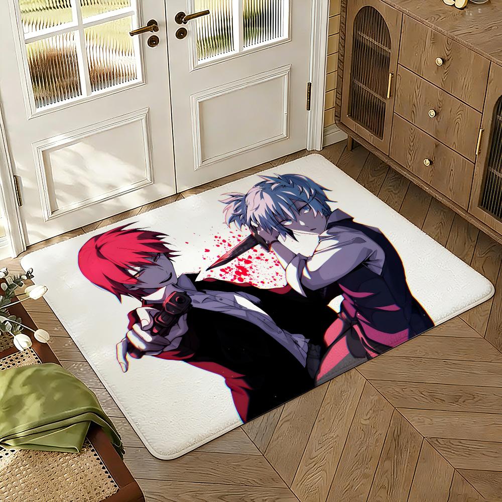 Assassi-nation Classroom Floor Mat Soft Thickened Absorbent Non-Slip Bedroom Living Room Door Mat Home Decor Flannel Rugs