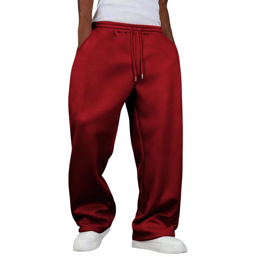 Pantaloni della tuta larghi da uomo pantaloni della tuta a gamba larga con tasche