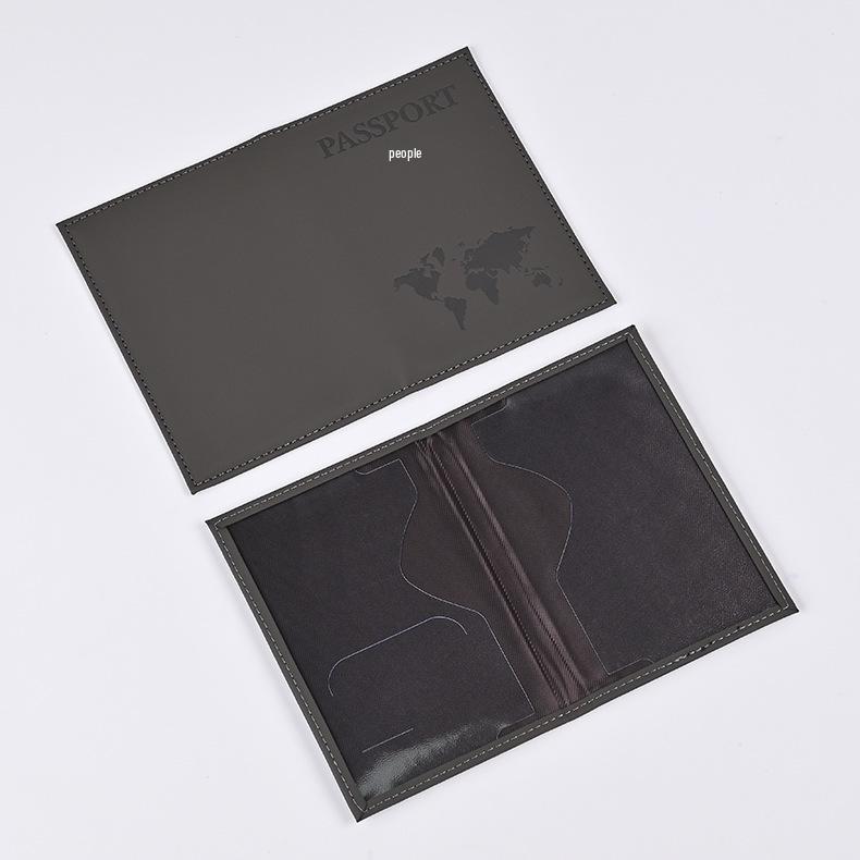 2023 Držák a obal na pas s mapou letadla z PU kůže