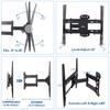 Full Motion Swivel Extension Arm Wall Mount TV Bracket for 26-55 Inches LED LCD