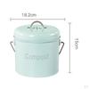 Bucket with Lid Kitchen Tar Carrying Handle Rustproof Easy To Clean