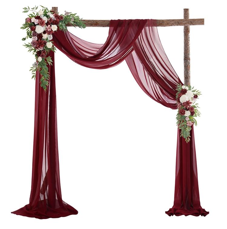 Wedding Arch Drape Chiffon Fabric Draping Curtain Drapery Wedding Birthday Party Decor Draping Ceremony Reception Hanging Decor