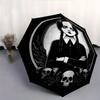 Poster Wednesday Addams Automatic Opening and Closing Umbrella - Lightweight 3-Fold Design, Suitable for Fans, Travel, Daily Use - Official