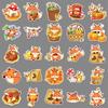 50 Autumn Doodle Stickers - Cartoon Cute Hand-Painted Animals for Phone Decoration