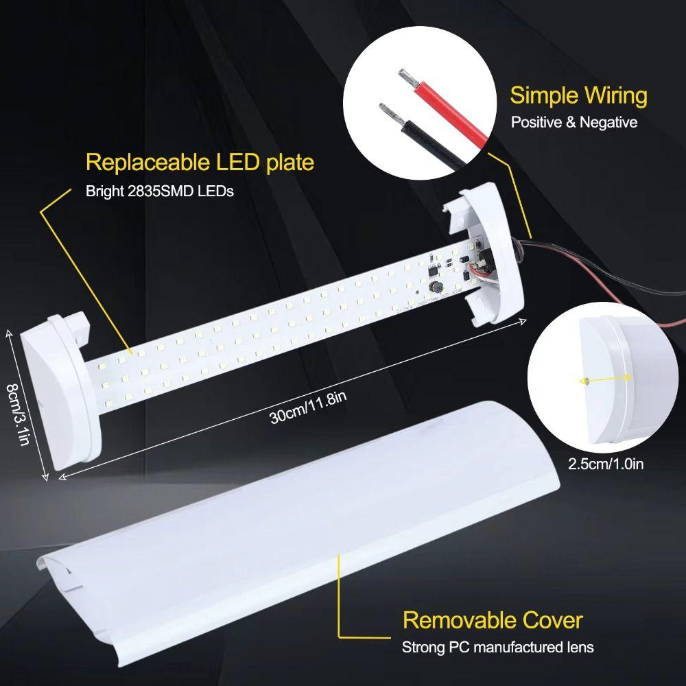 Ceiling Mount Truck Reading Lamp 72 LED Interior Roof Light Camper Reading Lamp  Camper Interior