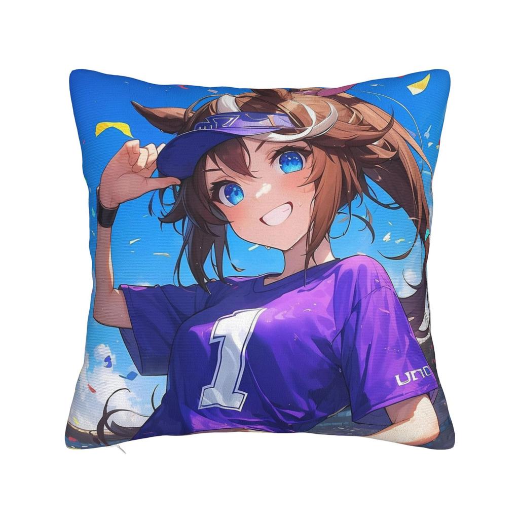 Fierce Tokai Teio Uma Musume Pillow Cover  Print Cushion Cover Cute Funny Pillow Case For Wedding Party Home Decor