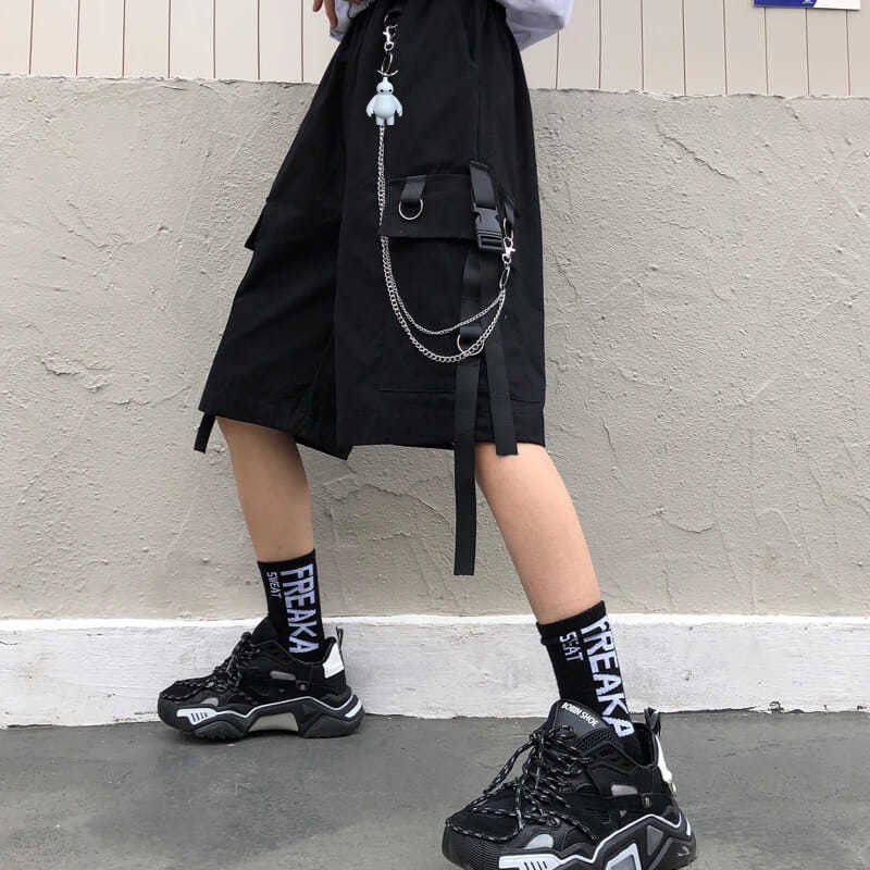 Cargo Shorts Women Summer Thin Five Point  Pants Fashion Casual Oversized Bottoms Vintage Hip Hop Overalls Streetwear Woman Clothes