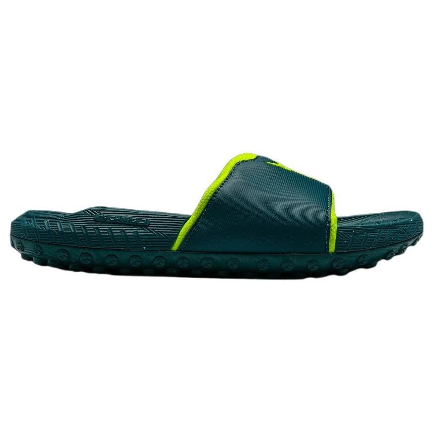 Under Armour Project Rock 3 Slide Hydro Teal High Vis Yellow Unisex Sneakers 3026034-402