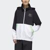 adidas Giacca a vento con cappuccio Neo Colorblock Uomo Capispalla Nero Bianco GL7187