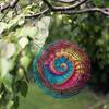 Hängender Windspinner 10 Zoll Dynamisches Künstlerisches Design für Balkon Garten Dekoration 360 Grad Haken Feder Sommer Außen Hängendes Ornament Geschenk