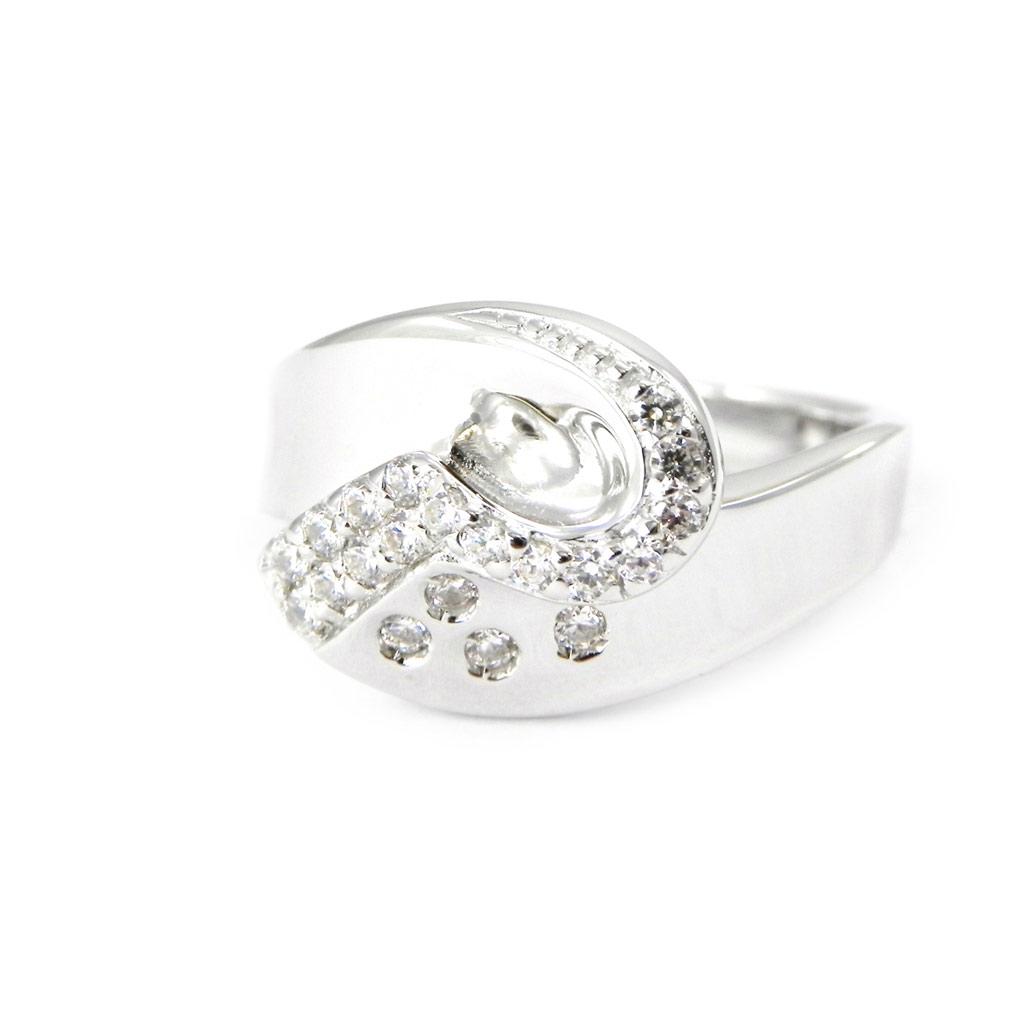 Silver Ring 'Goddess' White