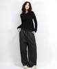 Deumakeu Pin Stripe Slacks Semi-Wide One-Tuck Pants
