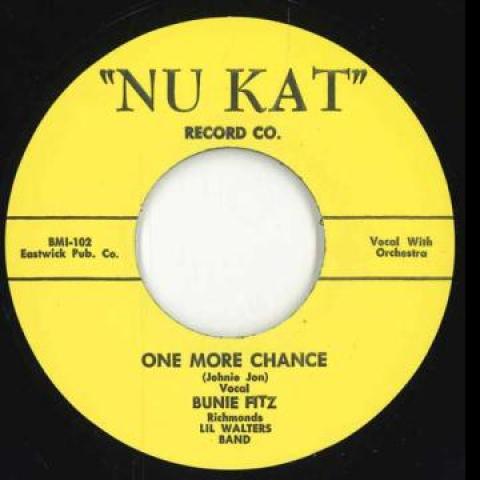 

7inch Record BUNIE FITZ - One More Chance / Just A Fool For Y Nu Kat 1952 UK Blues