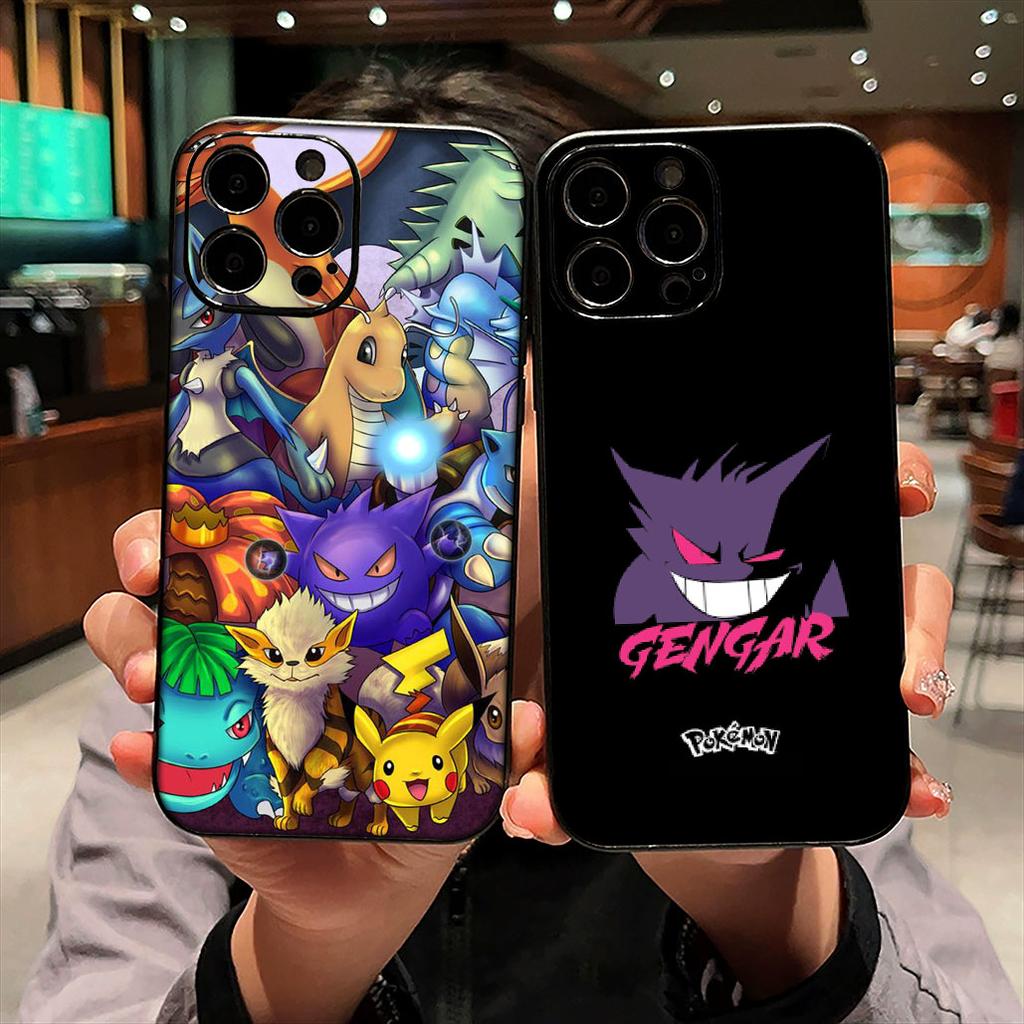 for Samsung Galaxy A07 A13 A12 A23 A42 A50 A51 A52 A53 A70 A71 A72 A21S A04 Note 20 9 8 10 Case P-Pokemon GO Gengar P-Pikachu