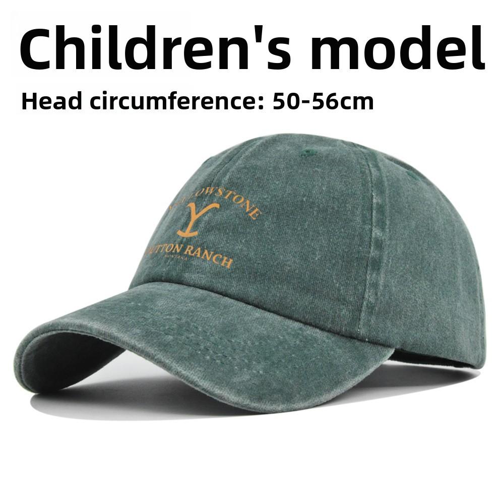 Stone Yellow Letter Embroidery Baseball Cap Sun Protection Breathable Gift Hat
