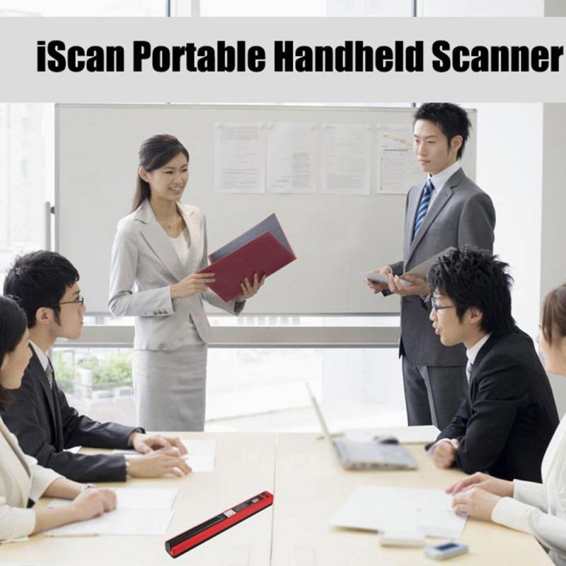 Tragbarer Scanner für Geschäftsbelege JPG/PDF-Formatauswahl Flaches Scannen 900 Dpi Dokumentenscanner Handheld