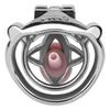 Men Short CB Lock Penis Cage Cock Lock Sounding Stainless Steel Chastity Lock Sex Toy