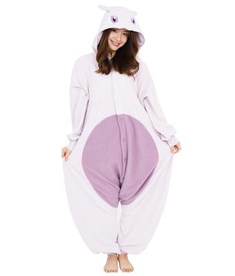 SAZAC Character Fleece Kigurumi Pokemon Mewtwo