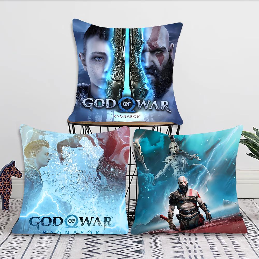 Game G-God Of War Ragnarok Pillow Case Square Pillow Bedroom Sofa Leisure Comfort Cushion Car Living Room Home Decoration