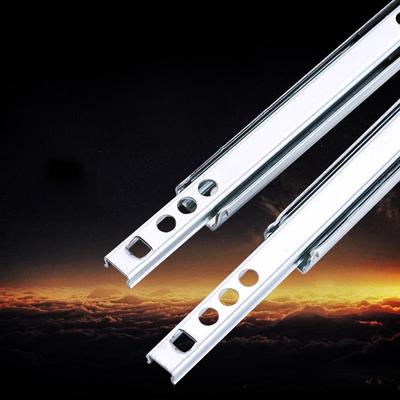 Ultraschmaler 17-mm-Mini-Kugellagerauszug mit zwei Abschnitten für Eisenschrankschubladen