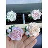 Jasmine Car Air Freshener for Air Conditioning Vent, Gardenia Car Perfume Decoration, Flower Aroma Diffuser Stone