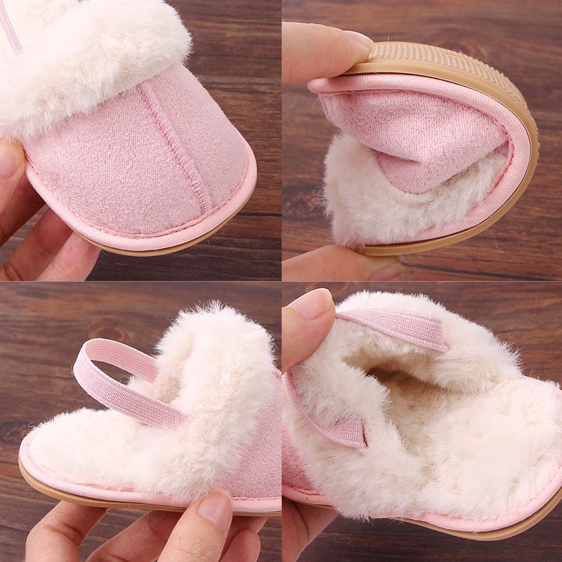 0-1 Year Old Baby Soft Sole Cotton Shoes for Autumn/Winter - Elastic Walking Shoes BC2345
