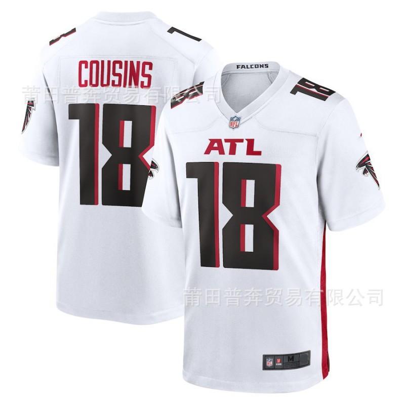 NFL Atlanta Falcons 18 Black Embroidered Football Jersey Men Women