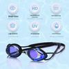 High-Definition Waterproof Anti-Fog Color-Plated Racing Swimming Goggles