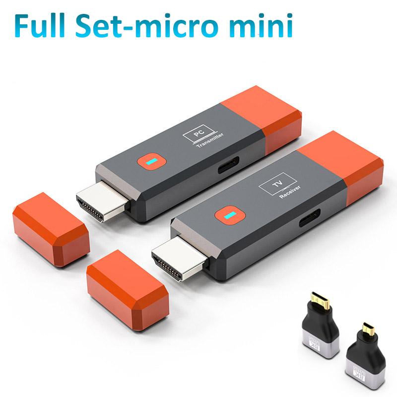 Wireless HDMI-Compatible Video Transmitter and Receiver Extender kit TV Stick Dongle Adapter For PC Camera Laptop To Monitor TV