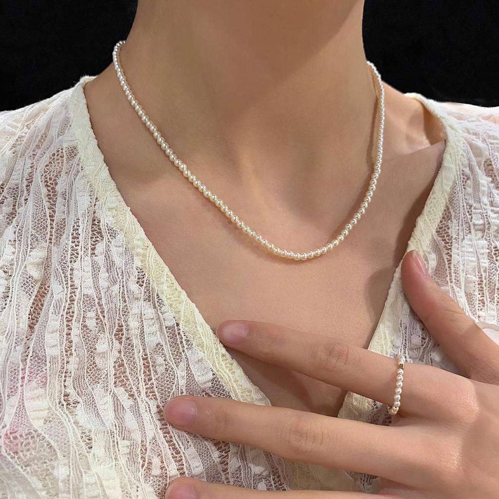 Pearl Necklace, Light Luxury, Niche Design, Collarbone Chain Neck