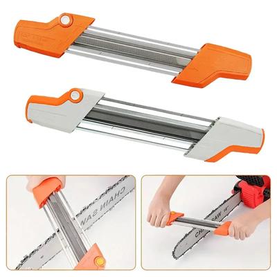 2-in-1 Manual Chainsaw Sharpener - 4.0/4.8mm File & Whetstone Grinder (Durable, High-Precision, Universal Fit)