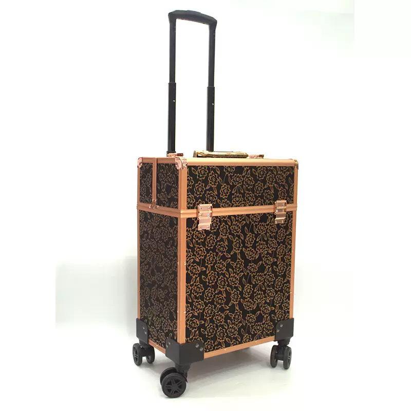 Largest Capacity Wheeled Makeup & Nail Art Case for Professionals