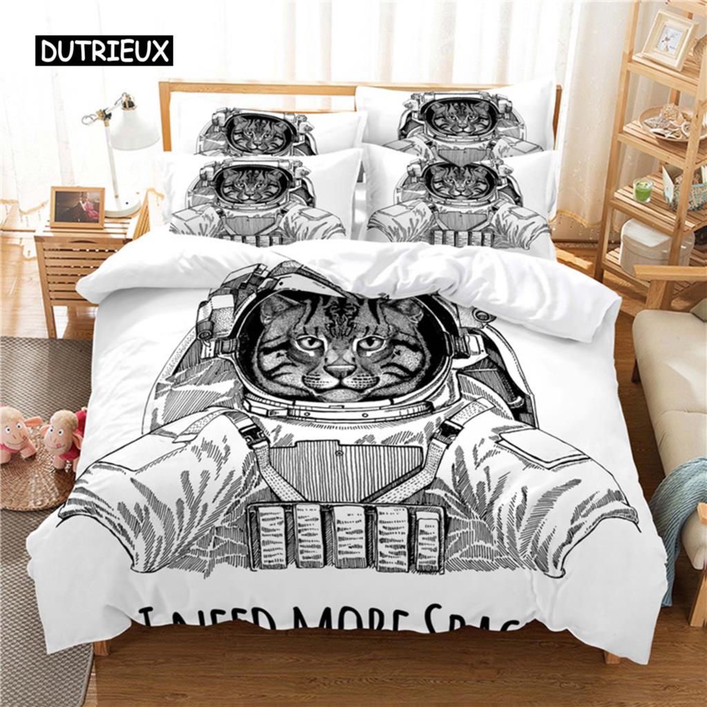 Lovely Cat Bedding Set Duvet Cover Set 3d Bedding Digital Printing Bed Linen Queen Size Bedding Set Fashion Design