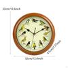 Bird Clock with Sound Decor Modern Creative Ornament Quiet That Sings On Hour Wall Hanging for