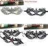 Halloween Lace Mask With Rhinestones For Costume Party And Kids Adults
