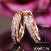 Popular U-shaped Geometric Zircon Ear Buckle, European and American Super Flash Full Diamond Earrings Ear Buckle Women