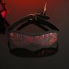 Lace BDSM Blindfold with Adjustable Strap Red Black Eye Mask for Sensory Deprivation Soft Inner Lining Intimate Accessory for Couples Role Play