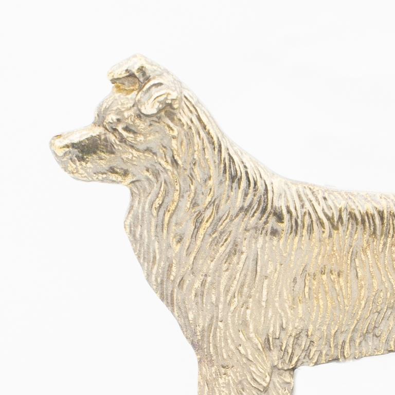 Border Collie – A door sign with a dog, a brass welcome plaque | Art-Dog
