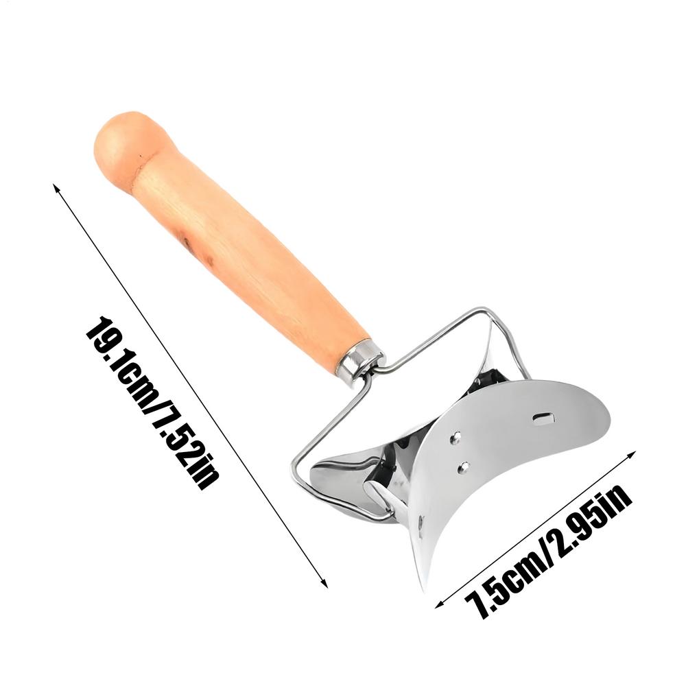 Dumpling Wrapper Cutter Stainless Steel Pastry Rolling Cutter Round Dough Blade Roller Dumpling Skin Mold Pie Wonton Making Tool