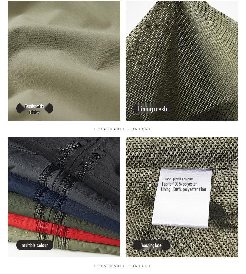 Men's Quick-Drying Sleeveless Photography & Fishing Vest with Multiple Pockets - Waterproof and Lightweight for Outdoor Activities