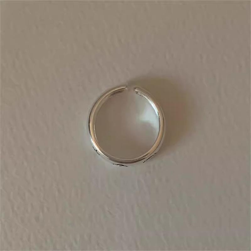 Lustiger Wetterring Damen Schlichte Nische Temperament Koreanische Version Wolke Öffnung Verstellbarer Zeigefingerring Herbst und Winter