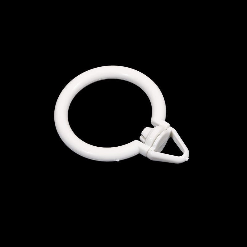 10 Pcs Window Treatment Clip Rings Shower Curtain Drapery Rings Curtain Hooks with Eyelets for Curtains and Rods