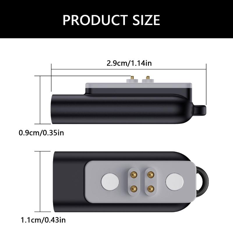 Magnetischer Ladeadapter für Run Plus Kopfhörer USB C Schnellladekonverter Reisedesign