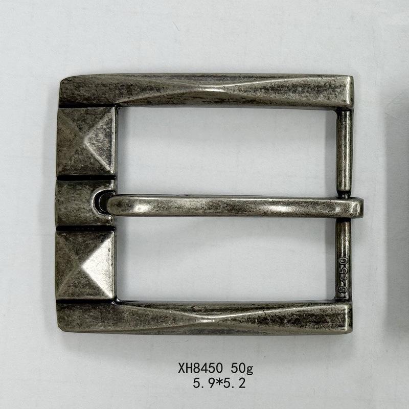Alloy 40mm Retro Men s Leather Belt Buckle - Fashionable Versatile Pin Buckle for Pants or Waist Belts