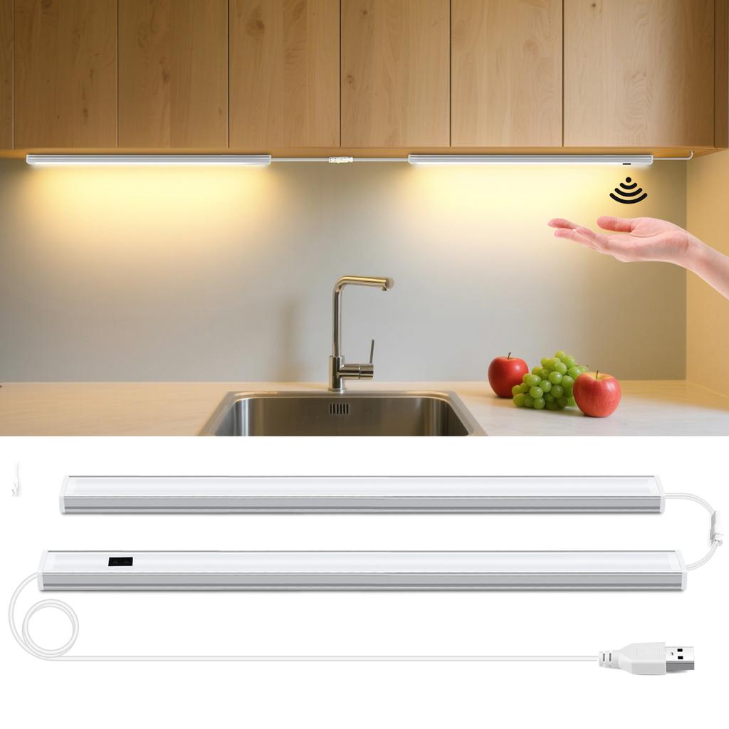 Motion Sensor Light Wireless LED Night Light USB 5V Aluminum Wall Lamp For Kitchen Cabinet Wardrobe Lamp Book Light Backlight
