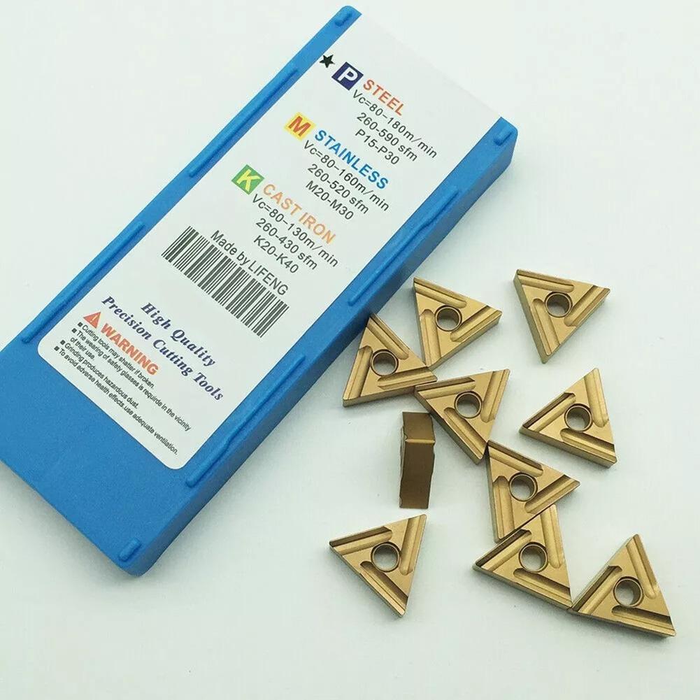 Set of 10 TNMG160404 TNMG331 Inserts for CNC Lathes Optimal Tooling for Steel Stainless Steel and Iron Processing